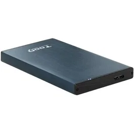 TooQ TQE-2527PB Caja Externa para Disco Duro 2.5" USB 3.1 Gen 1 - Aluminio Azul Pacífico - Compatible con Hasta 4 TB, SATA III, Plug & Play